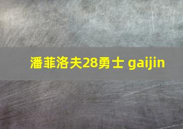 潘菲洛夫28勇士 gaijin